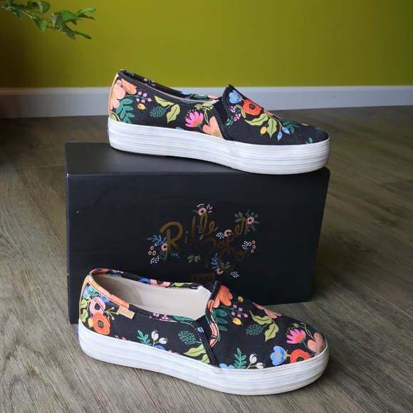 Rifle Paper Co Slip on Keds, size 8